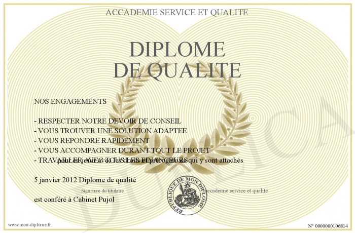 diplome qualite